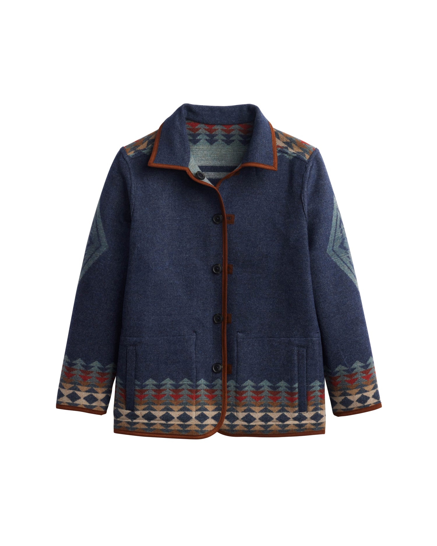 Pendleton Womens Reversible Harding Indigo Coat