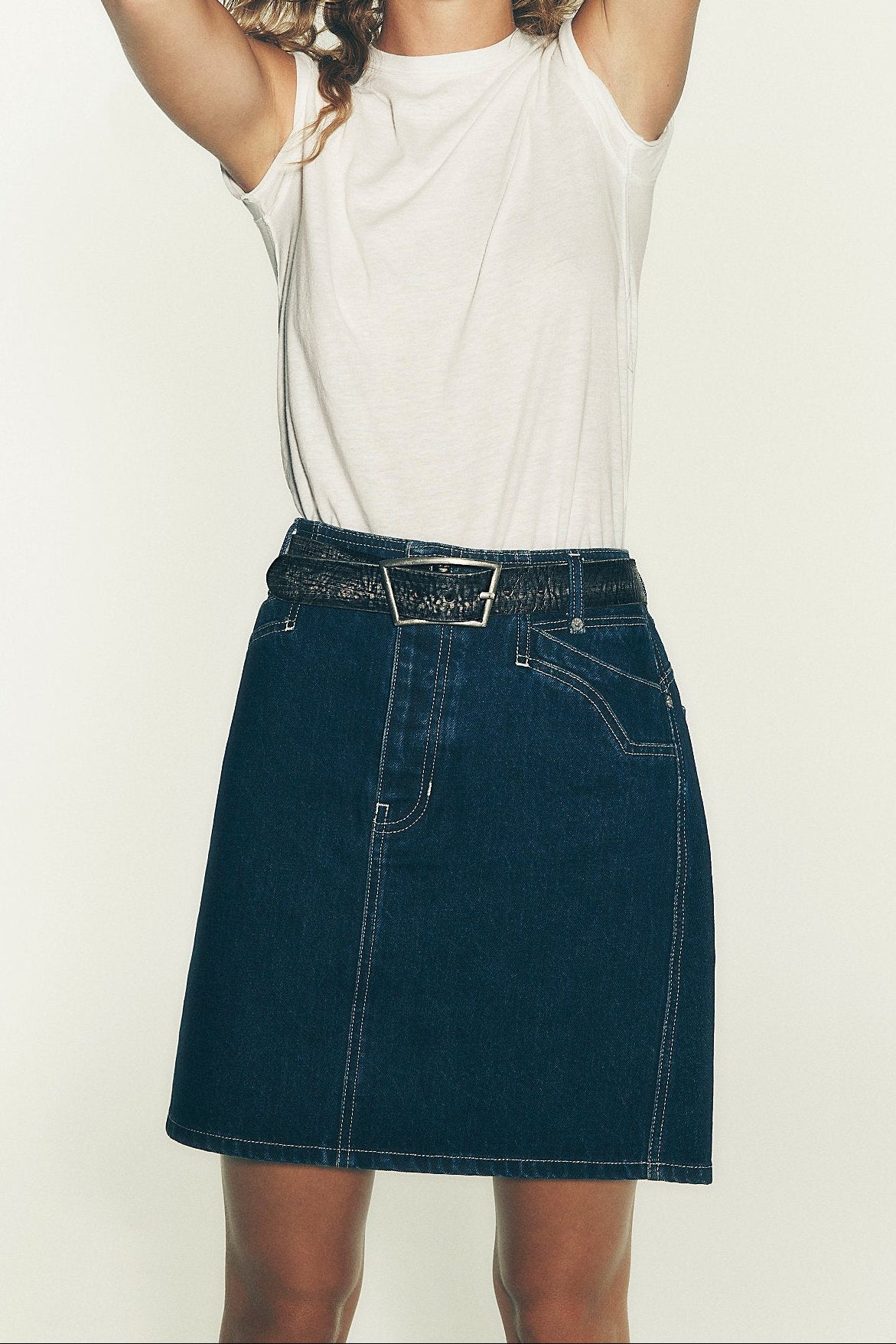 We The Free Suzy Denim Midi Skirt