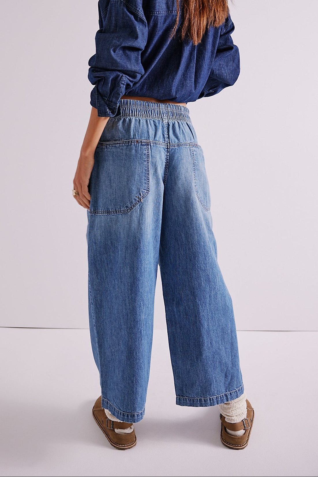 OB2142910 free people womens denim jeans wide leg popular viral Boltranchstore.com free shipping  womens fashion boutique