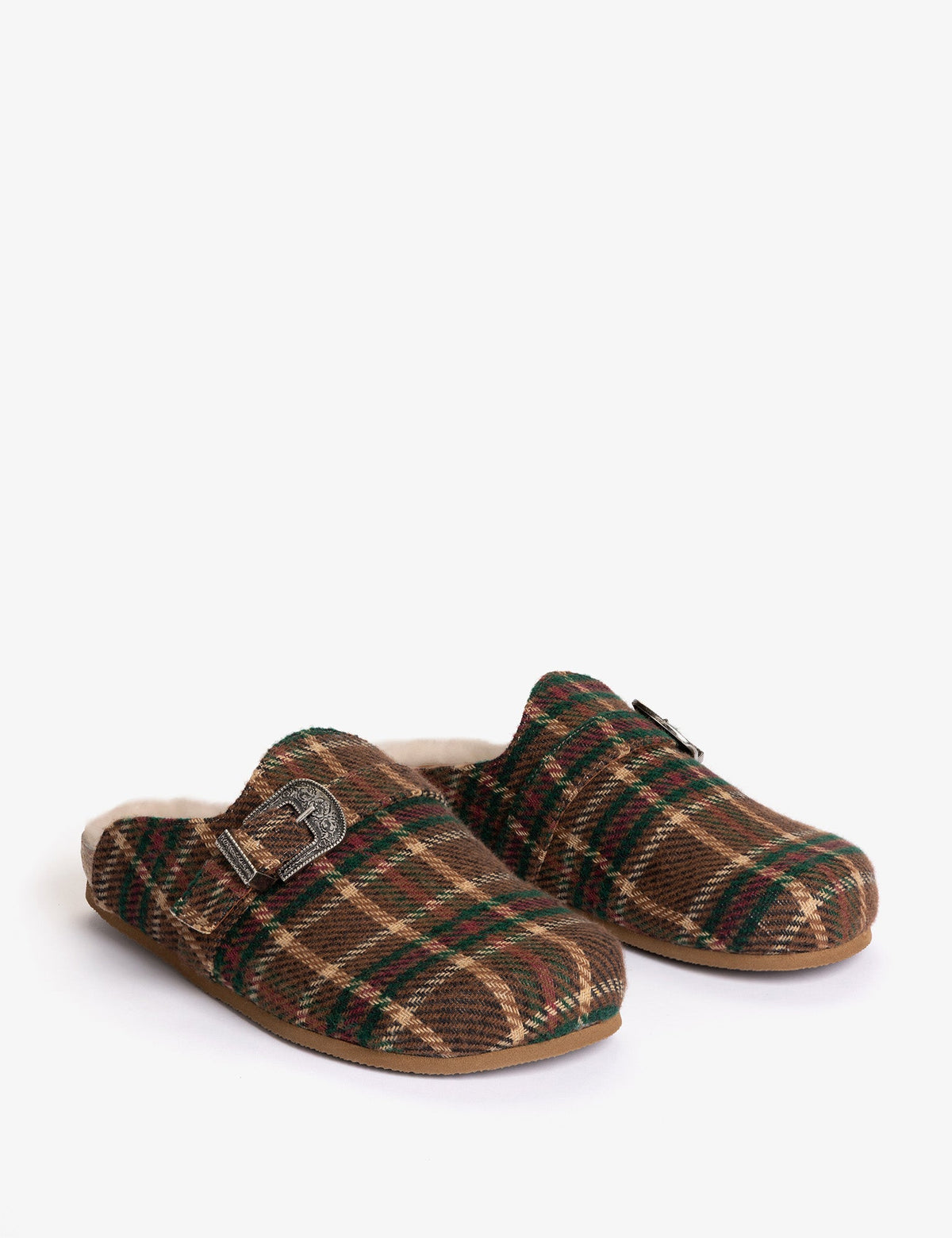 Penelope Chilvers Wyoming Tartan Slide western cowboy buckle across the strap