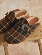 Penelope Chilvers Wyoming Tartan Slide warm house slide for after a day at the ranch