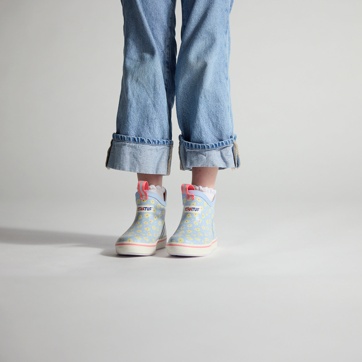 XTRATUF Kids Ankle Deck Boot Skyway Floral