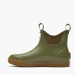 XTRATUF Mens Ankle Deck Boot Pro Legacy Moss additional toe overlay for durability on a waterproof one piece upper
