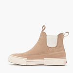 XTRATUF Womens Leather Chelsea Ankle Deck Boot Warm Taupe water resistant leather upper for rodeo weekends and everyday wear