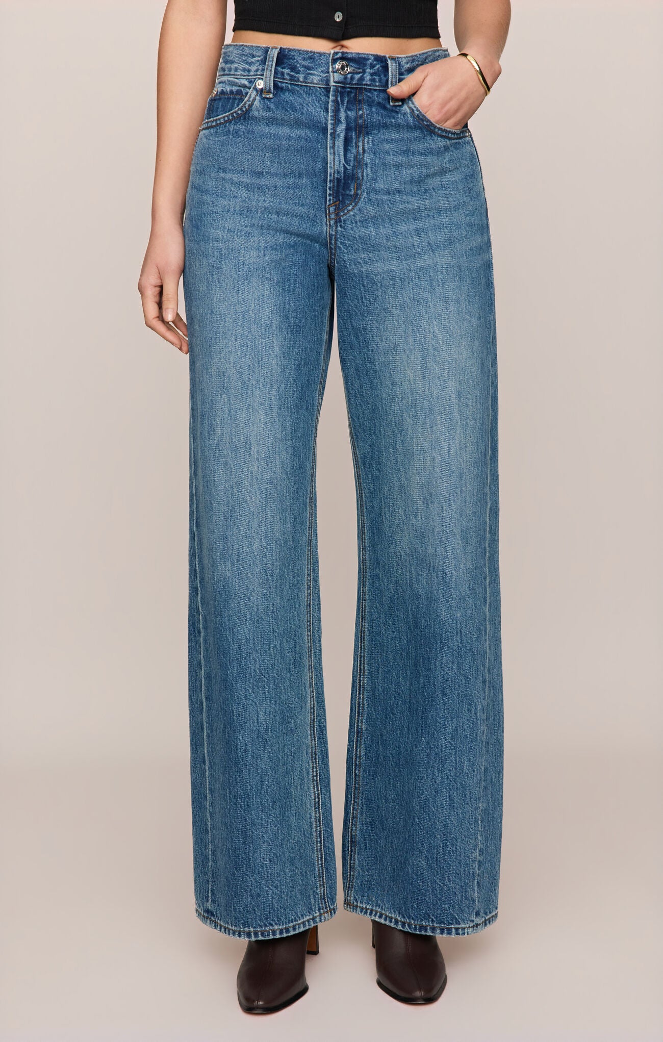 Z Supply The Head Turner High Rise Wide Pant popular 2026 fall denim wide leg pants for women Boltranchstore.com Free Shipping